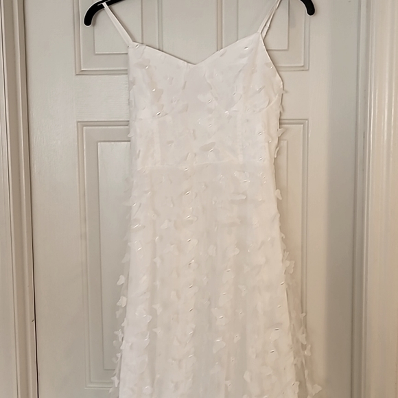 3D white butterfly Maxi Dress size small - Picture 1 of 8
